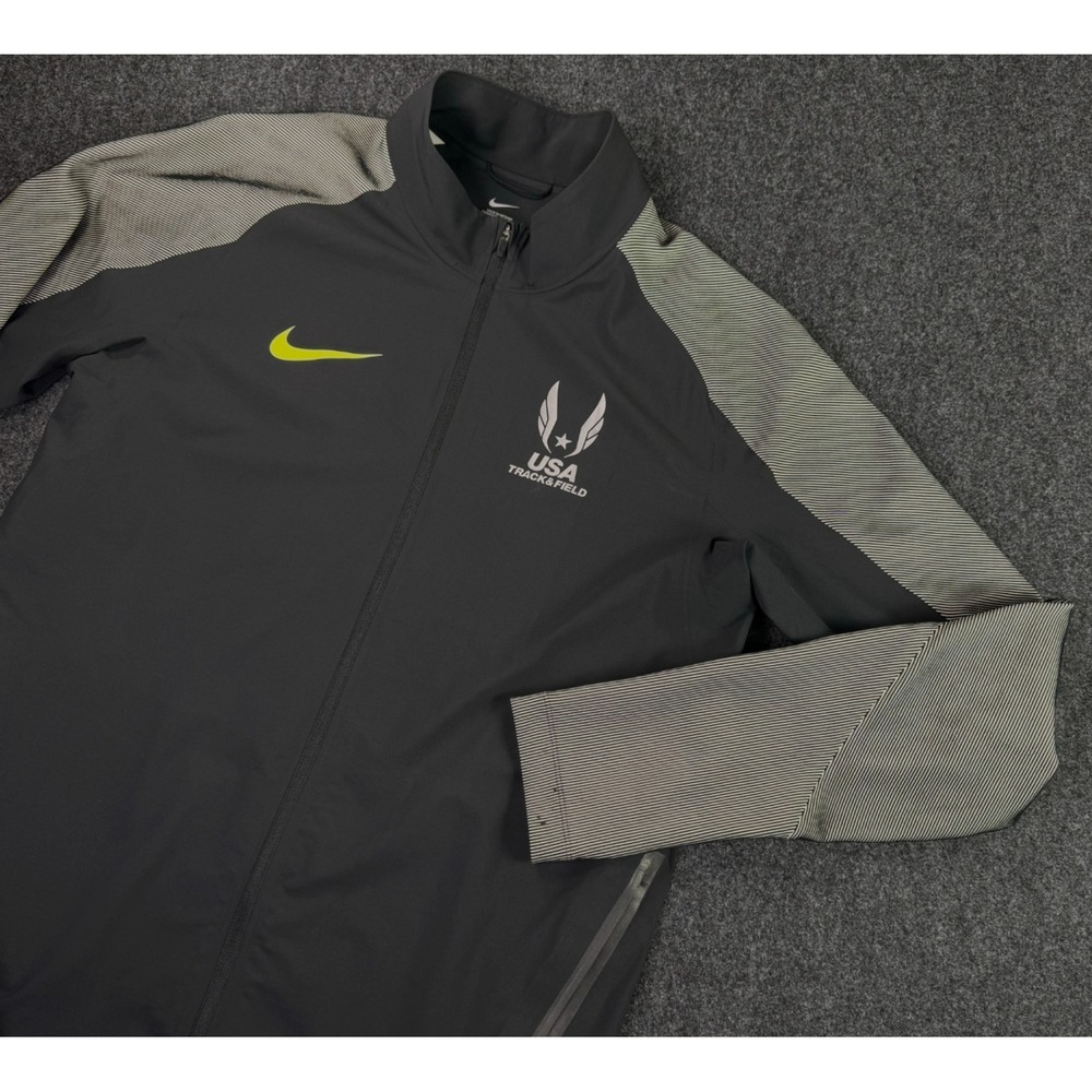 Nike USATF 2016 Olympic Trials Team Podium Men's Jacket 839054 010 Black Size M